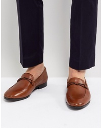 Dune Loafers In Tan Leather