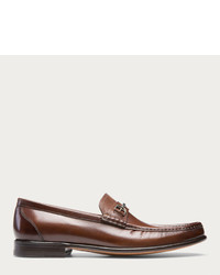 Lorian Leather Loafer In Mid Brown