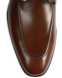 Salvatore Ferragamo Mestre Double Vara Leather Bit Loafers