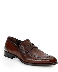 Mezlan Perforated Leather Loafers