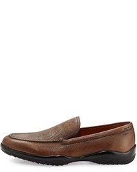 Bally Michigan Textured Leather Loafer Coffee
