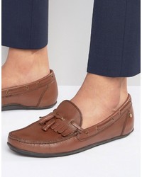 Frank Wright Nevis Loafers In Brown Leather