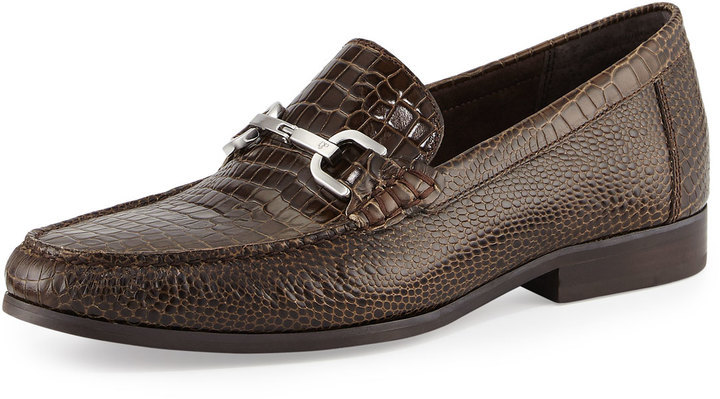 donald j pliner crocodile loafers