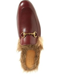 Gucci Princetown Genuine Shearling Lined Mule Loafer