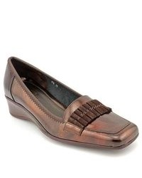 Sesto Meucci Samina Brown Leather Loafers Shoes Newdisplay