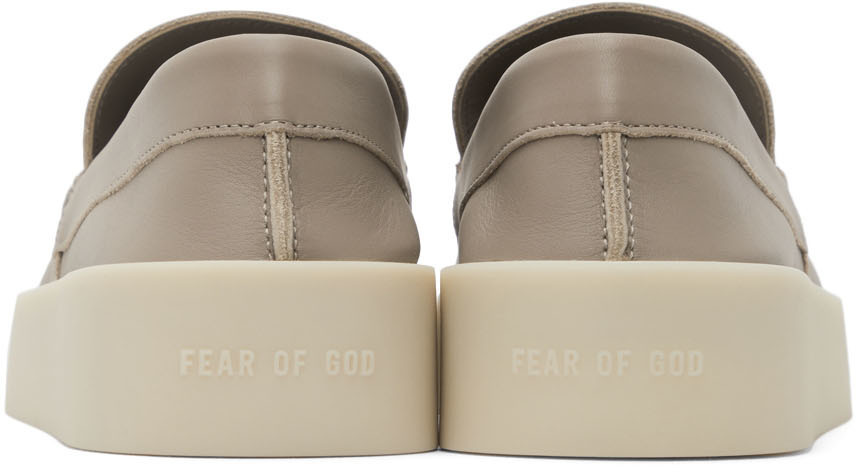 Fear Of God Taupe Leather The Loafer Loafers, $695 | SSENSE | Lookastic