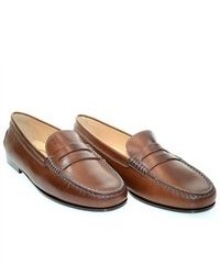 Tod's Ncitta Dark Brown Leather Loafers Sz 35 12 640d90s602