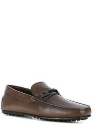 Tod's Woven Bit Leather Loafers