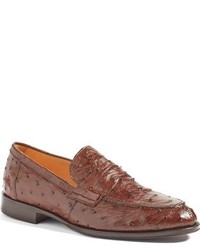 Zelli Classic Exotics Zelli Roma Ostrich Penny Loafer