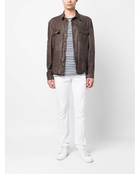 Salvatore Santoro Button Up Leather Shirt