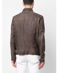 Salvatore Santoro Button Up Leather Shirt