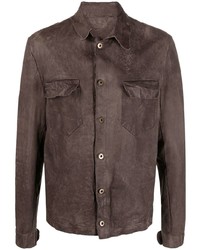 Salvatore Santoro Button Up Leather Shirt