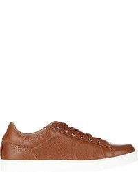 Gianvito Rossi Grained Leather Sneakers Brown