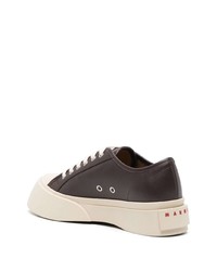 Marni Lace Up Leather Sneakers