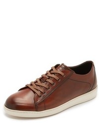 To Boot New York Bancroft Burnished Leather Sneakers
