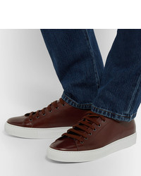 Paul Smith Sotto Burnished Leather Sneakers