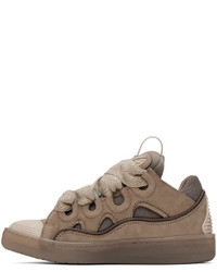 Lanvin Taupe Curb Sneakers