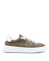 Philippe Model Paris Two Tone Low Top Sneakers