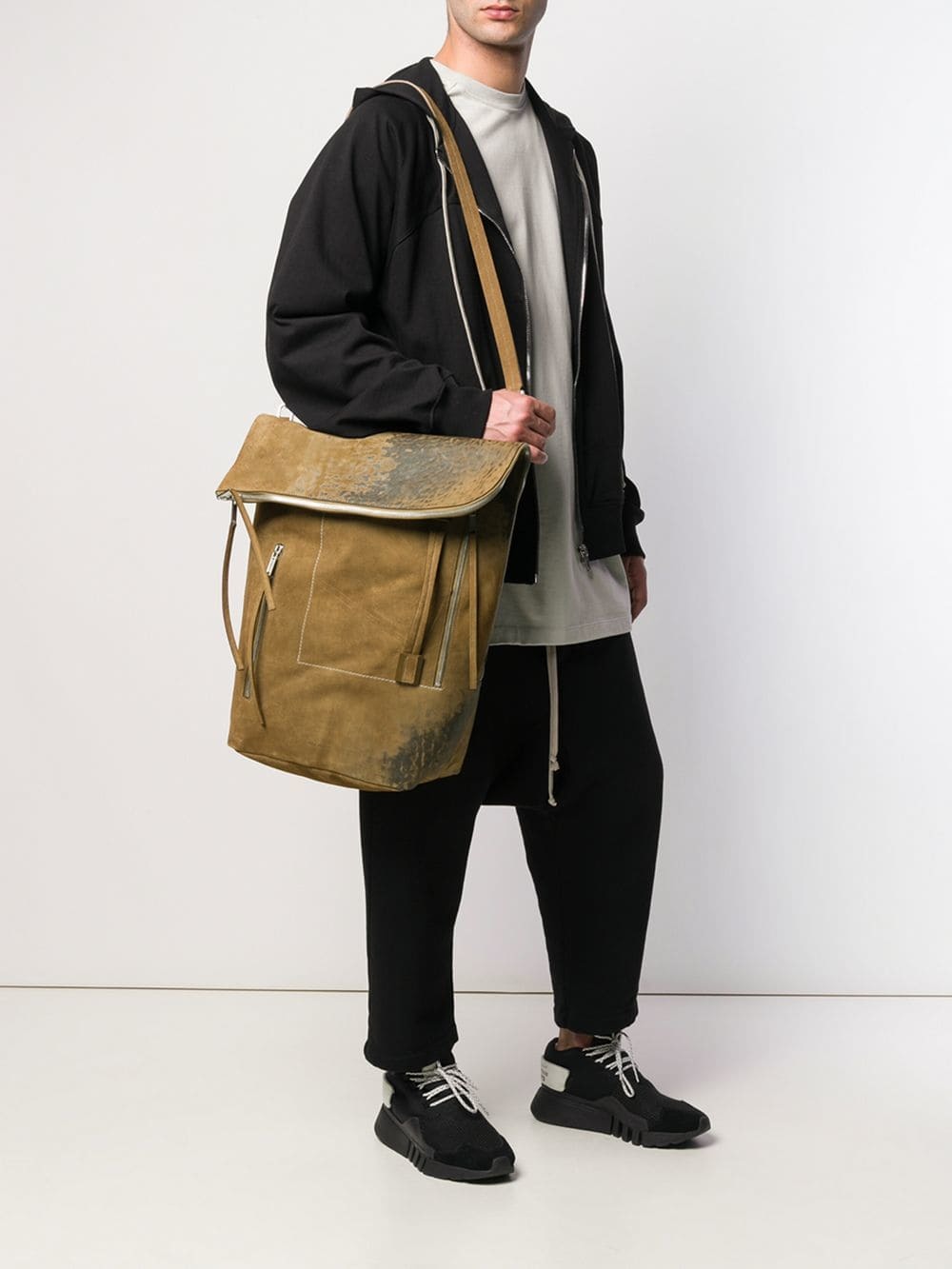 Rick Owens Babel Shoulder Duffle Bag, $1,120 