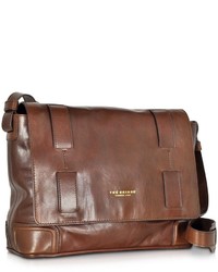 The Bridge Cosmopolitan Brown Leather Messenger Bag