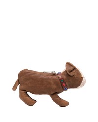 Moschino Dog Shaped Textured Clutch