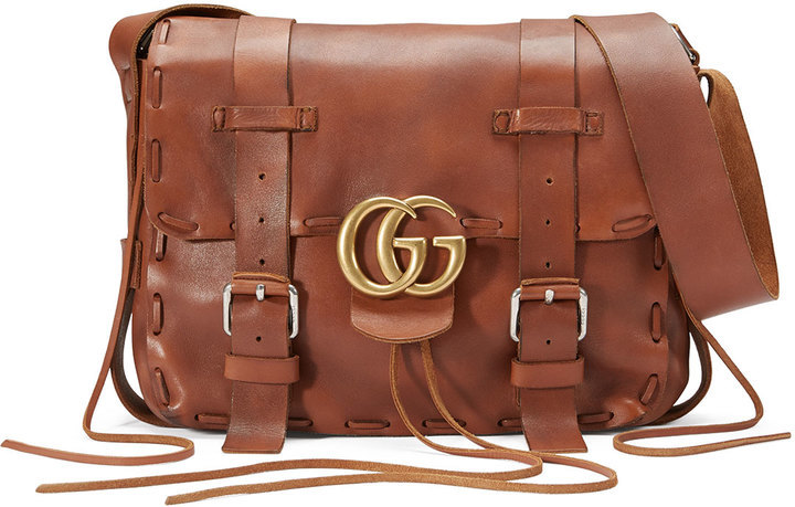 Gucci Unisex leather messenger bag Brown ref.538667 - Joli Closet