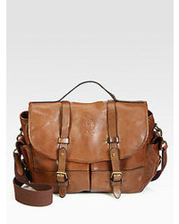 Polo Ralph Lauren Leather Messenger Bag