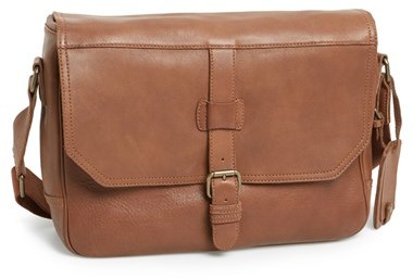 rawlings leather messenger bag