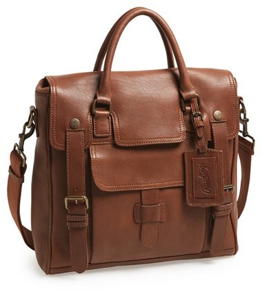 rawlings leather messenger bag