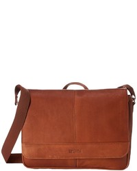 Kenneth Cole Reaction Risky Business Colombian Leather Flapover Messenger Bag Messenger Bags