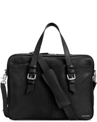 Cole Haan Smooth Leather Zip Top Attache Bag