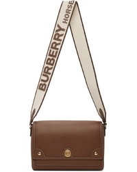 Burberry Tan Leather Note Messenger Bag