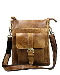 Brown Leather Messenger Bag