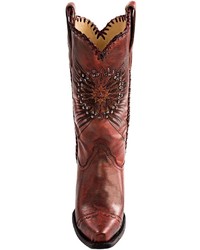 Modelcurrentbrandname Corral Boots Medallion And Crystals Cowboy Boots X Toe