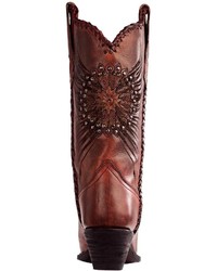 Modelcurrentbrandname Corral Boots Medallion And Crystals Cowboy Boots X Toe