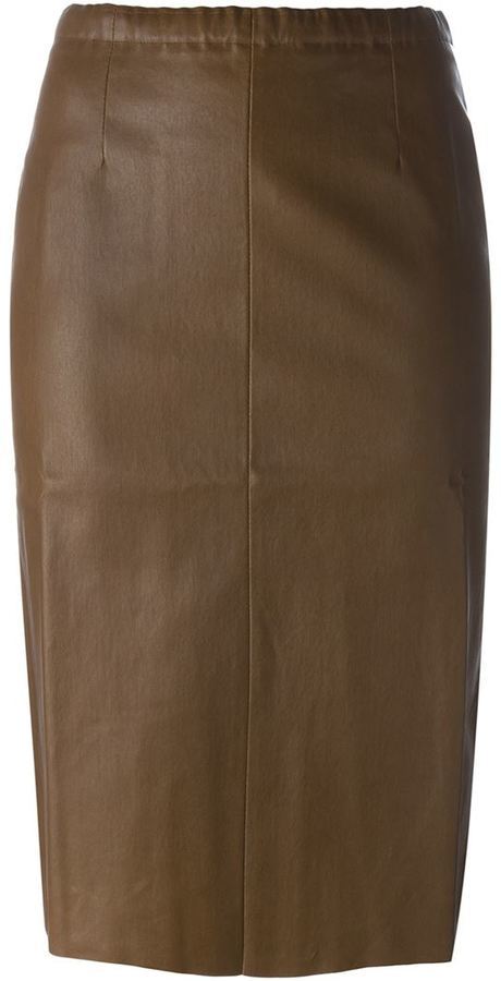 Stouls Leather Pencil Skirt, $1,183 | farfetch.com | Lookastic