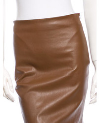 The Row Leather Mini Skirt W Tags