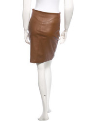 The Row Leather Mini Skirt W Tags