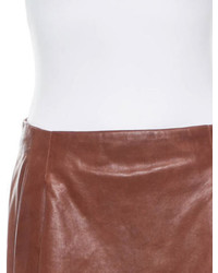 Vince Leather Skirt