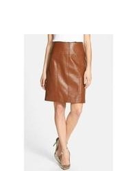 Vince Camuto Leather Straight Skirt
