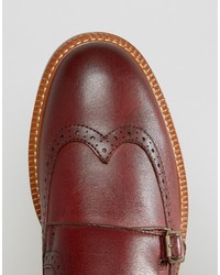 Aldo Horevia Leather Brogue Monk Shoes