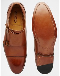 Aldo Kevon Leather Monk Shoes