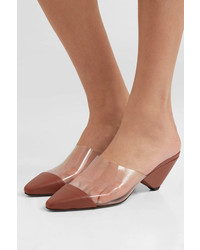 Neous Eriopsis Leather And Pvc Mules