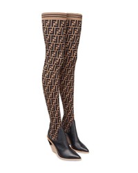Fendi Stocking Thigh High Boots
