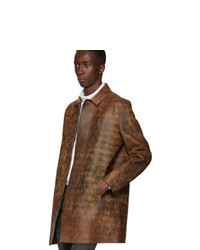 1017 Alyx 9Sm Brown And Black Leather Coat