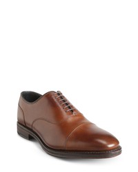 Allen Edmonds Bond Street Cap Toe Oxford In Brown Texture Leather At Nordstrom