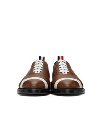 Thom Browne Brown Football Oxfords