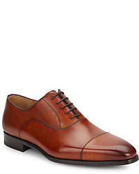 Cap Toe Leather Oxfords Available In Extended Sizes