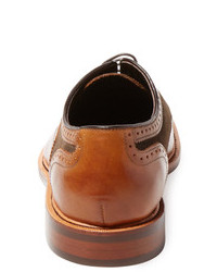 Cap Toe Leather Suede Oxford