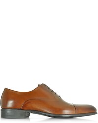 Moreschi Dublin Tan Calf Leather Oxford Shoes Wrubber Sole